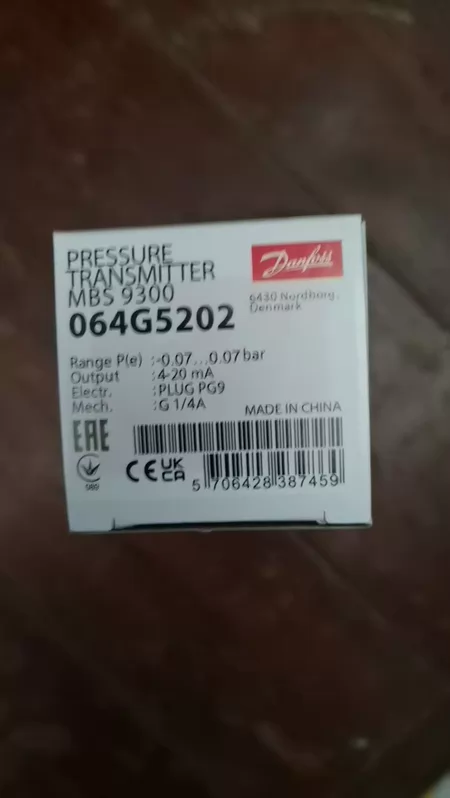Danfoss Pressure Sensor MBS 9300 064G5202