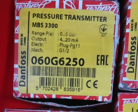 Danfoss MBS3300 Pressure Transmitter 060G6250