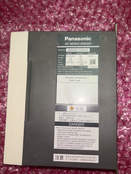 Panasonic MSDA013A2A59 Servo Drive