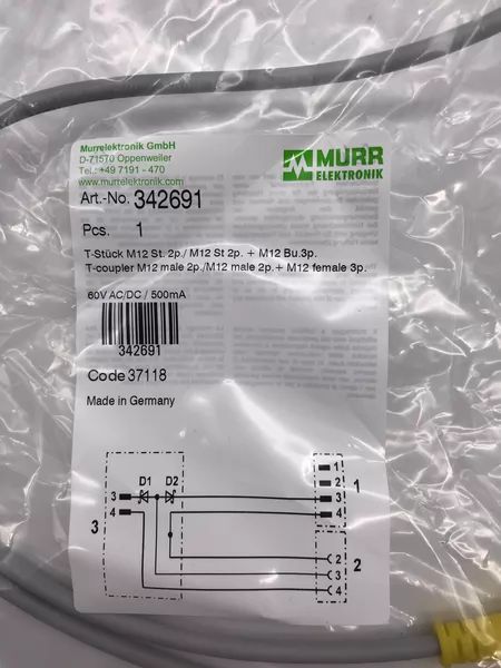 342691 MURR T Cable (