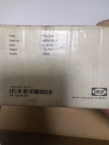 DEIF TDG-210DG/2 4-20mA Marine Spare Part
