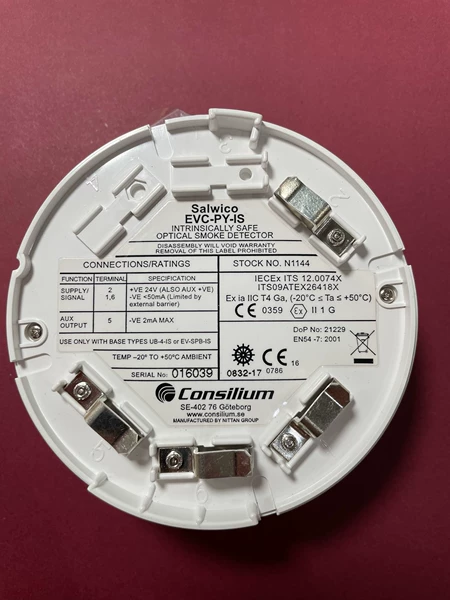 Consilium EVC-PY-IS Fire Alarm Detector Head