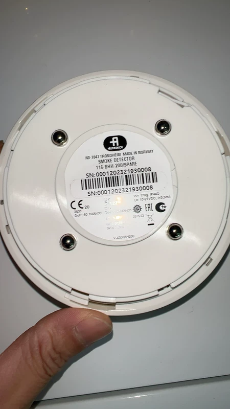 Fire Alarm Detector Head Autronica 116-BHH