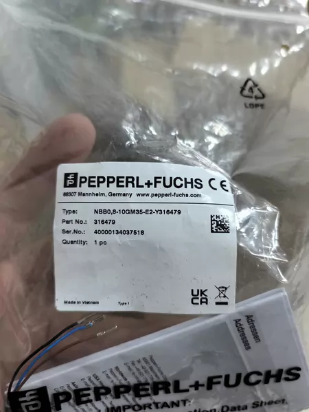 PEPPERL+FUCHS Proximity Switch Model NBB0.8-10G