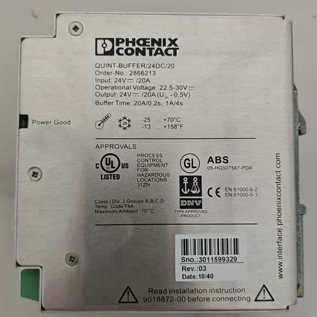 2866213 QUINT-BUFFER/24DC/ Marine Spare Part