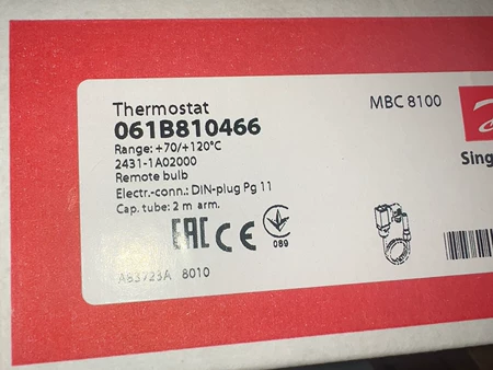 Danfoss Temperature Switch MBC8100 Model