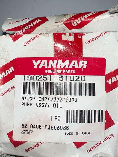 YANMAR 190251-31020 Pump Motor Marine Spare Part