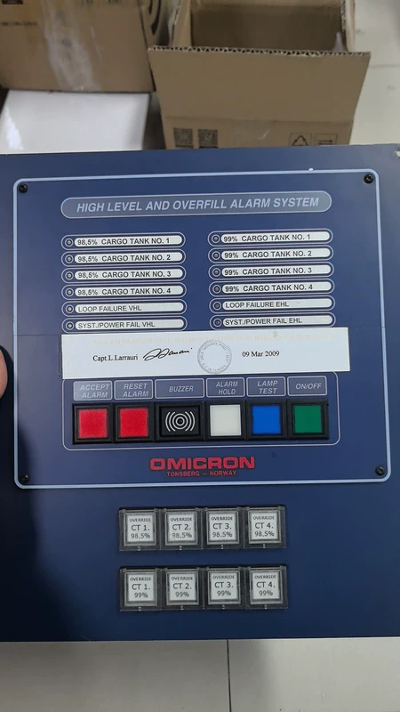 OMICRON Model HIGH LEVE Marine Spare Part