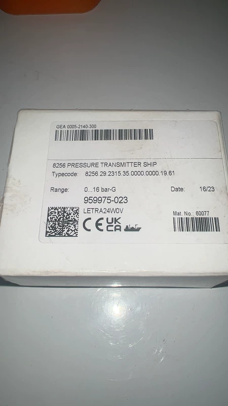 Trafag Pressure Sensor 8256 0-16 bar-G