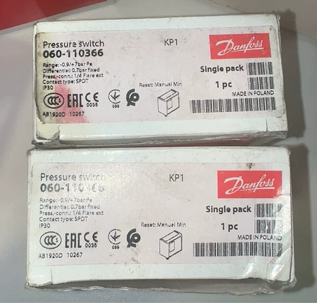 Danfoss Pressure Switch 060-110366 KP1