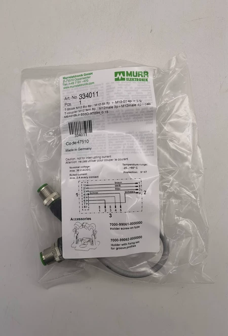 MURR 334011 T-M12-M12 3 Marine Spare Part