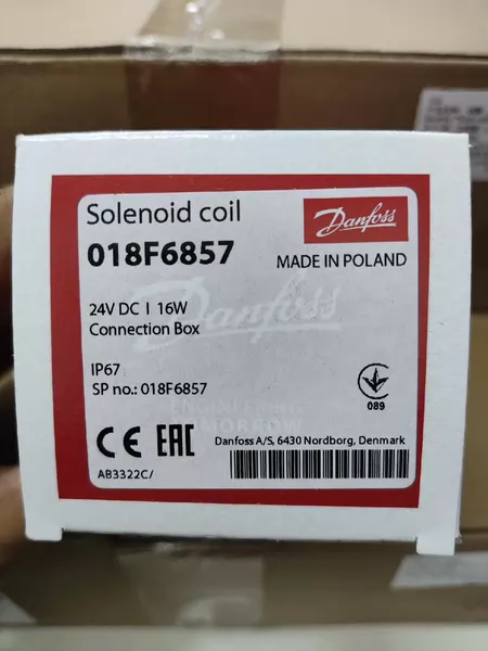 Danfoss Solenoid Valve 018F6857 !