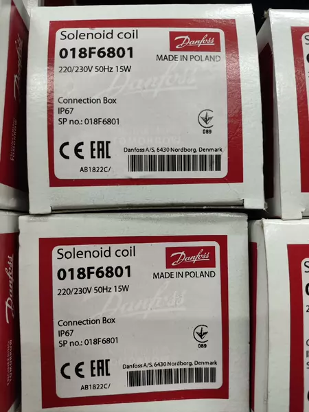 Danfoss Solenoid Valve 018F6801! Model
