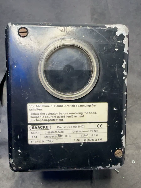 SAACKE Servo Motor HD+60+D2