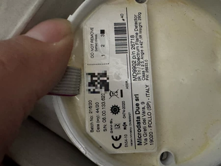 Microdata Due MD9902 Flame Detector Model