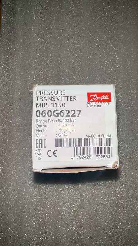 Danfoss Pressure Transmitter Model MBS 3150 060
