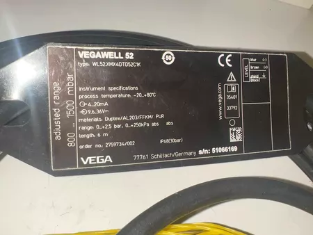 VEGAWELL 52 Sensor 0 +2.5