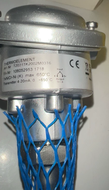 SIKA Temperature Sensor K Thermocouple Range 0-650°C