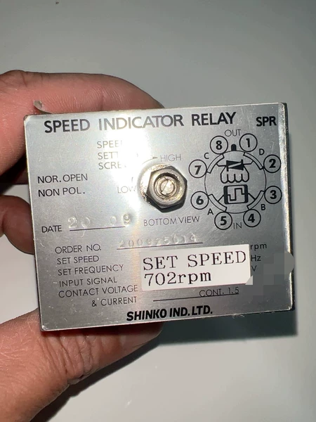 Shinko 702 RPM Electrical Automation Marine Spare Part