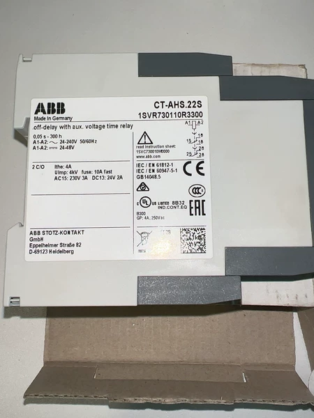 ABB CT-AHS.22S 1SVR730110 Electrical Automation Marine Spare Part