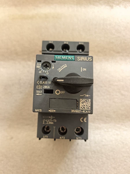 Siemens Motor 3RV6021-4CA10 17-22A