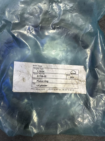 MAN L16/24 P/N: Marine Spare Part