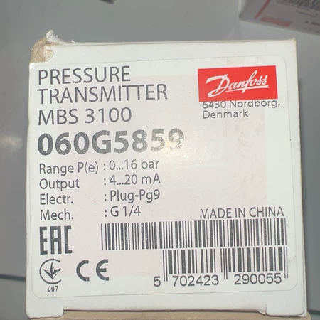 Danfoss Pressure Sensor MBS 3100 Model 060