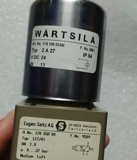 Wartsila Solenoid Valve Coil 118 110 024N2A27 Valve 120